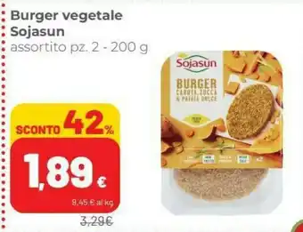 Coop Sojasun Burger Carota, Zucca & Patata Dolce offerta