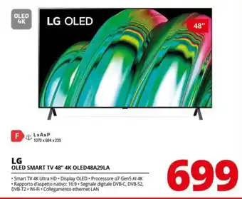 Comet LG OLED SMART TV 48″ 4K OLED48A29LA offerta
