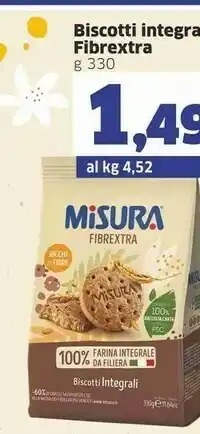 Sigma Misura Biscotti Integrali 330 G(ml) offerta