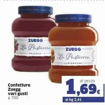 Sigma Zuegg Le Vellutate Fragole 700 G(ml) offerta