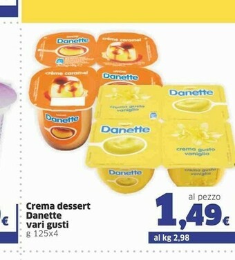 Sigma Danone Danette Crema Alla Vaniglia 500 G(ml) offerta