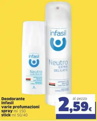 Sigma Infasil Deodorante offerta