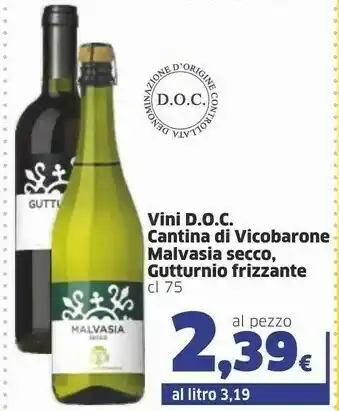 Sigma Cantina Vicobarone - Gutturnio Vino Frizzante 750 G(ml) offerta