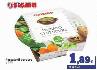Sigma Sigma Passato Di Verdure offerta