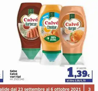Sigma Calvè Salsa Burger 250 G(ml) offerta