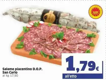 Sigma San Carlo Salame Piacentino DOP offerta