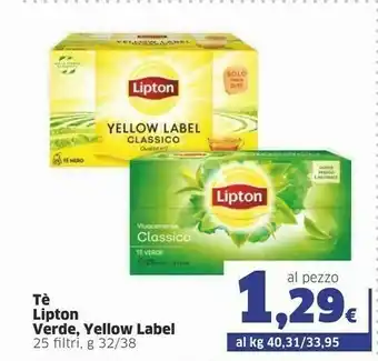 Sigma Lipton Tea Lipton - Yellow Label offerta