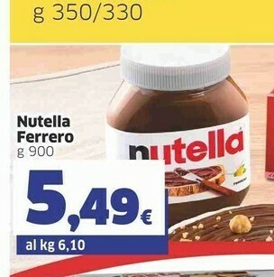Sigma Ferrero Nutella offerta