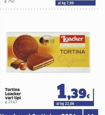Sigma Loacker Tortina offerta