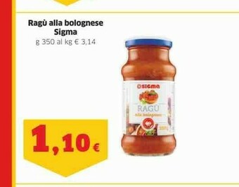 Sigma Sigma Ragu Alla Bolognese offerta