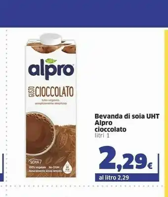 Sigma Alpro Bevanda Di Soia Uht Cioccolato offerta