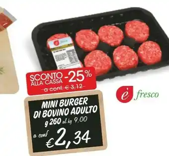 Sigma Mini Burger Di Bovino Adulto 260 G offerta