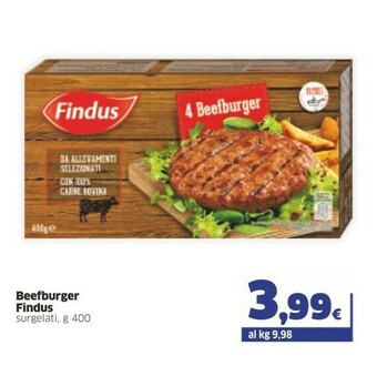 Sigma Findus Beefburger 400 G(ml) offerta