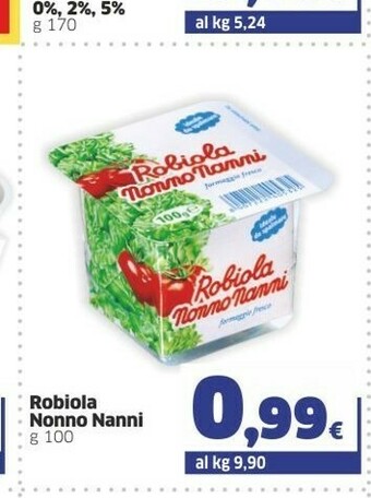 Sigma Nonno Nanni Robiola 100 G(ml) offerta