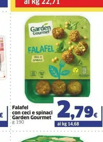Sigma Garden gourmet Falafel Con Ceci E Spinaci offerta