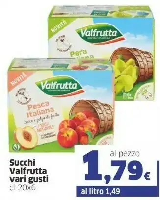 Sigma Valfrutta Succhi offerta