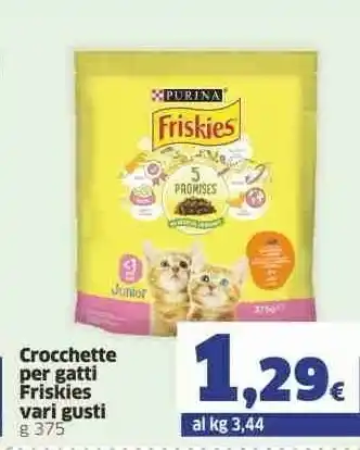 Sigma Purina Friskies Crocchette Per Gatti 375g offerta