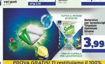 Sigma Svelto Detersivo Per Lavastoviglie offerta