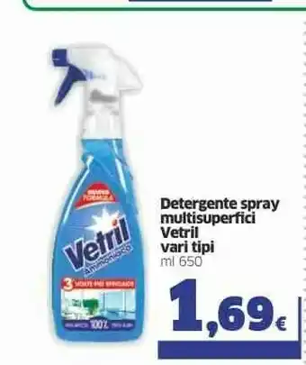 Sigma Vetril Detergente Spray Multisuperfici 650 Ml offerta