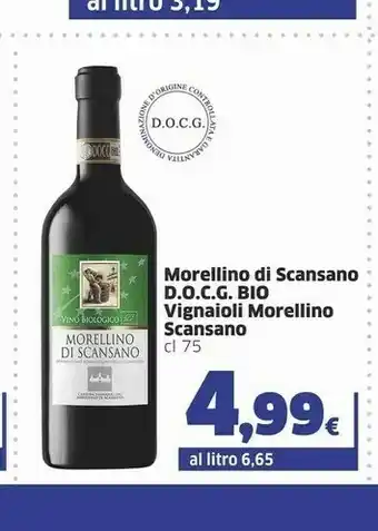 Sigma Scansano Morellino Di Docg Bio offerta