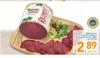 Vivo Supermercati Rigamonti Bresaola Punta Igp Oro offerta