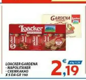 Vivo Supermercati Loacker Gardena Hazelnut offerta