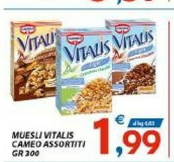 Vivo Supermercati Cameo Cameo - Vitalis Muesli Croccante Double Chocolate 15% 300 g(ml) offerta