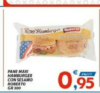 Vivo Supermercati Roberto - Maxi Hamburger Con Semi Di Sesamo 300 G(ml) offerta