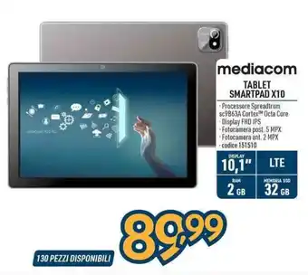 Sinergy mediacom TABLET SMARTPAD X10 offerta