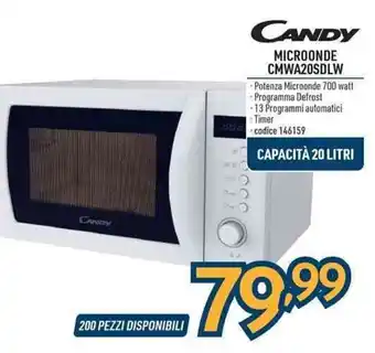 Sinergy CANDY MICROONDE CMWA20SDLW offerta