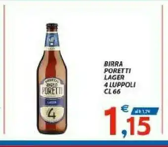 Vivo Supermercati Birra Poretti Lager 4 Luppoli offerta