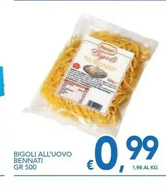 Vivo Supermercati Bennati Pasta all'uovo offerta