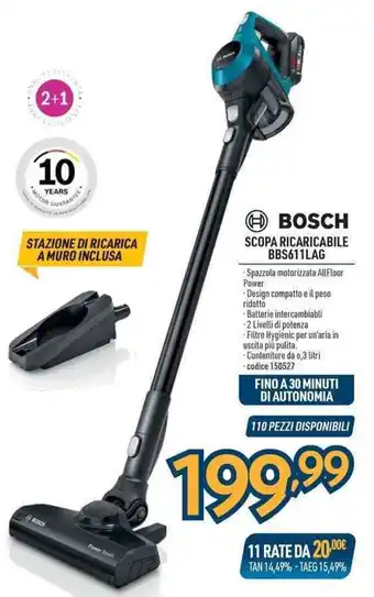 Sinergy BOSCH SCOPA RICARICABILE BBS611LAG offerta