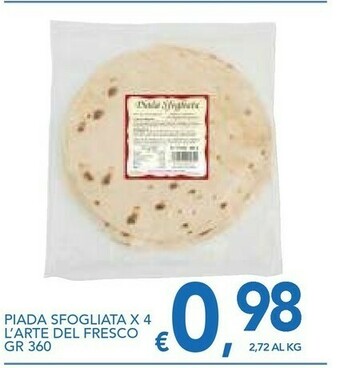 Vivo Supermercati L'arte del fresco Piadine offerta