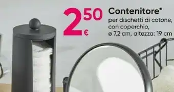 Pepco Contenitore Per Dischetti Di Cotone offerta