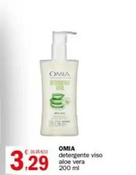Crai OMIA detergente viso aloe vera 200 ml offerta