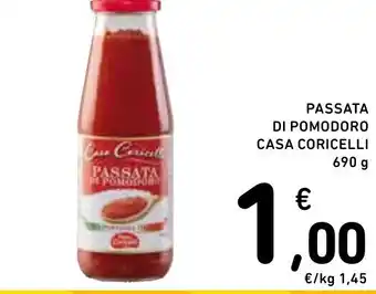 Spazio Conad PASSATA DI POMODORO CASA CORICELLI 690 g offerta