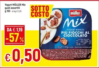 Famila Superstore Yogurt MÜLLER Mix gusti assortiti g 150 offerta