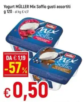 Famila Superstore Yogurt MÜLLER Mix Soffio gusti assortiti g 120 offerta