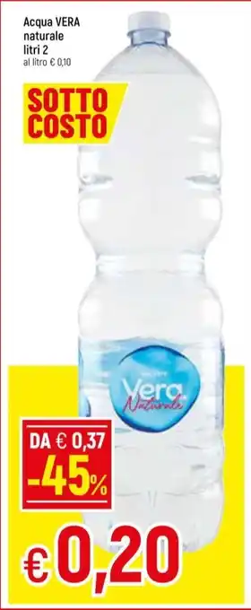 Famila Superstore Acqua VERA naturale litri 2 offerta