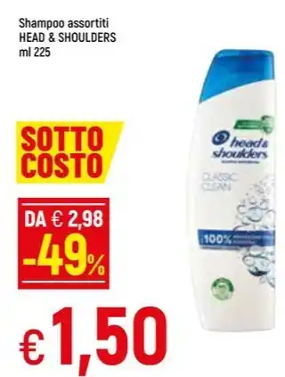 Shampoo assortiti HEAD & SHOULDERS ml 225