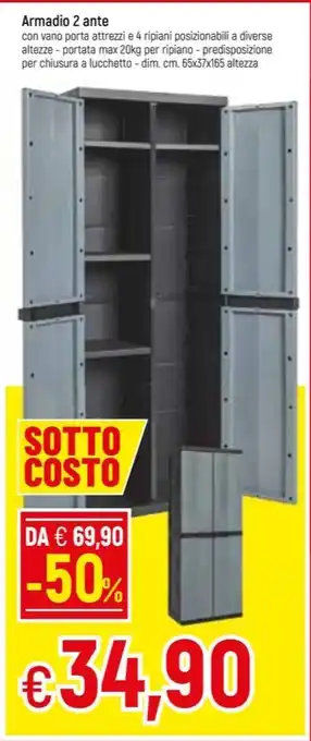 Armadio 2 ante