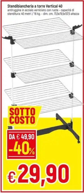 Famila Superstore Stendibiancheria a torre Vertical 40 offerta
