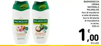 Spazio Conad BAGNODOCCIA CREMA NATURALS PALMOLIVE 220 ml offerta