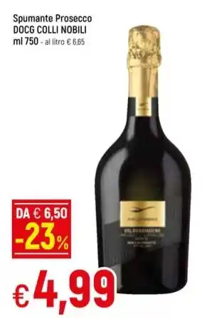 Famila Superstore Spumante Prosecco DOCG COLLI NOBILI ml 750 offerta