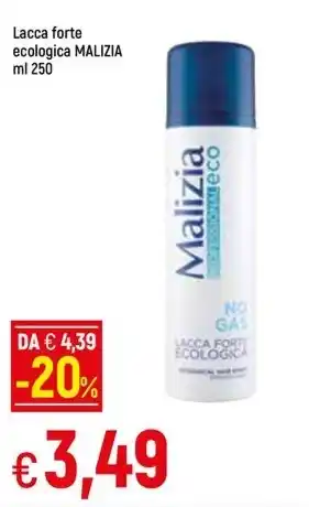 Lacca forte ecologica MALIZIA ml 250