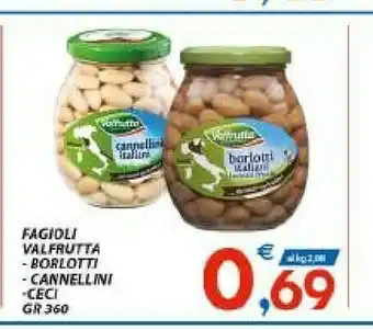 Vivo Supermercati Valfrutta Fagioli Cannellini offerta