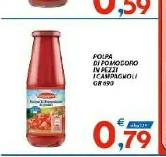 Vivo Supermercati I campagnoli Polpa Di Pomodoro In Pezzi 690 G offerta
