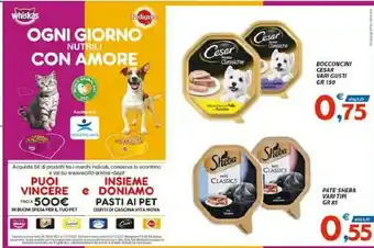Vivo Supermercati Whiskas Bocconcini Cesar offerta