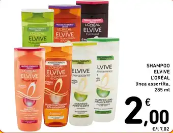 Spazio Conad SHAMPOO ELVIVE L'OREAL linea assortita,285 ml offerta